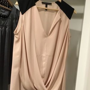 BCBG blush pink blouse